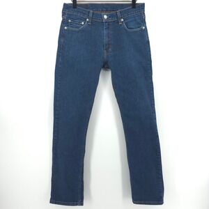 Levis‎ Men's Jeans 513 Slim Straight 30x32 Blue Medium Wash Denim Pants
